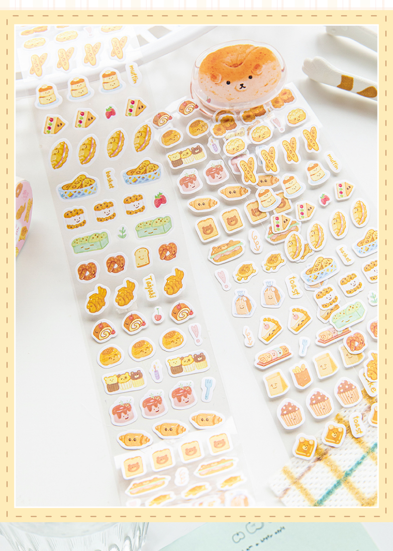 INS Korean Style Life Expression Series Die Cut Mini Deco Stickers Roll ...
