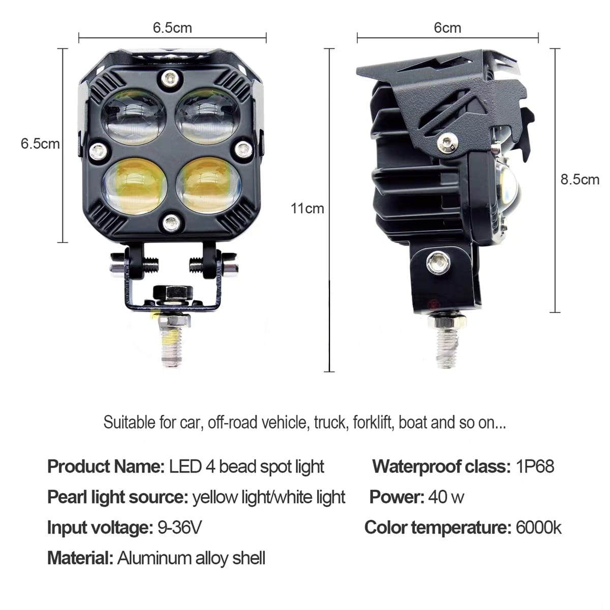 X7 Spotlight 4bead Headlight Led Laser Light Motor Scooter ADV150 ADV160 MT15 MT25 Versys TRACER