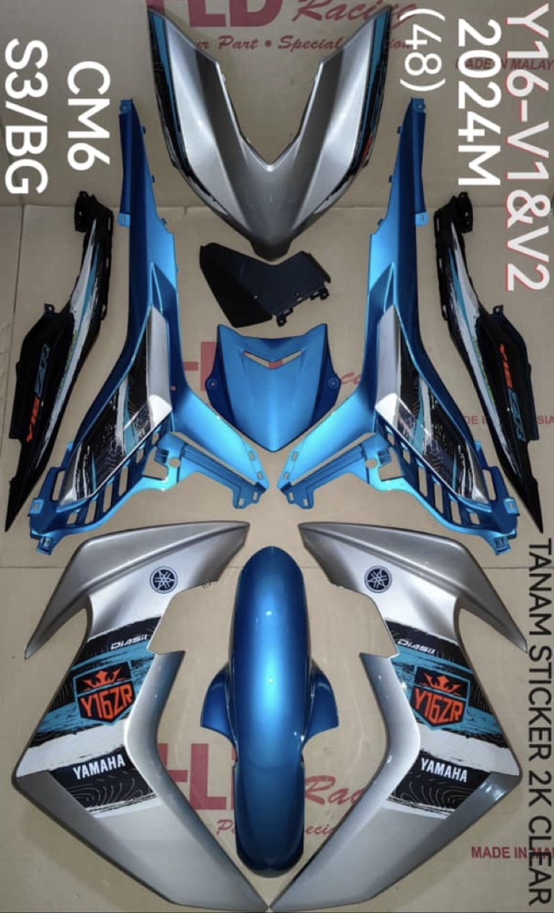 Coverset cover set tanam (HLD Racing) yamaha y16 y16zr v2 abs 2024 ...