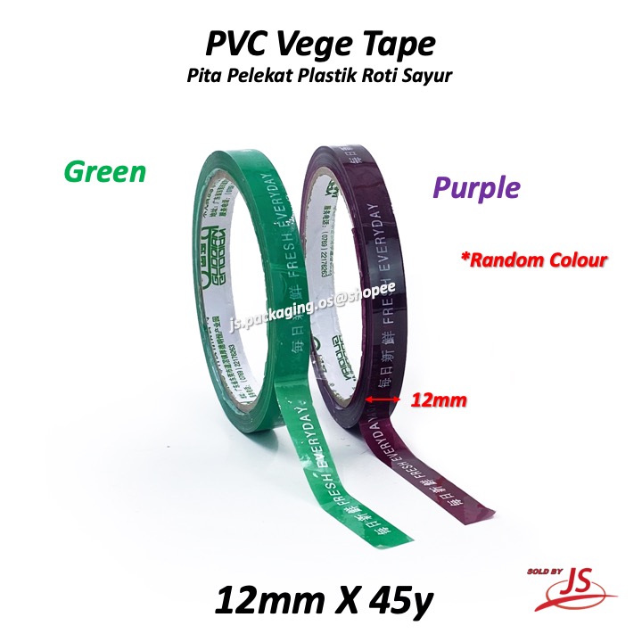 Pita Pelekat Plastik Roti Sayur Hard PVC Bakery Tape Bag Sealer Tape ...