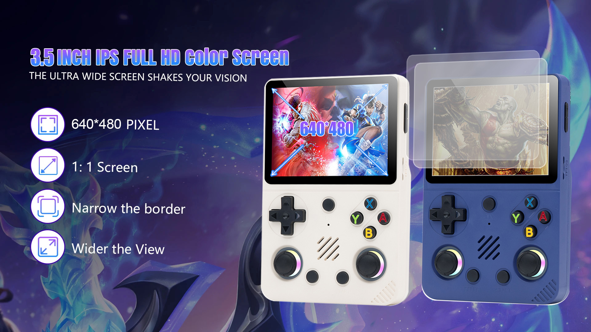RG36 Pro Retro Game Console Linux System 3.5Inch IPS Screen Handheld ...