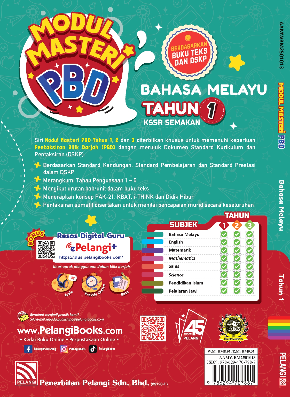 Pelangi Sk Practice Book Mastery Module Pbd Kssr 2025 Year 1 | Shopee ...