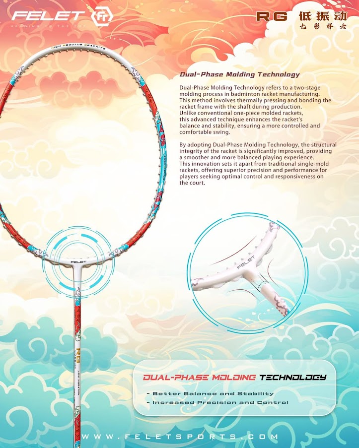 FELET Racket RG LOW VIBRATION | Shopee Philippines