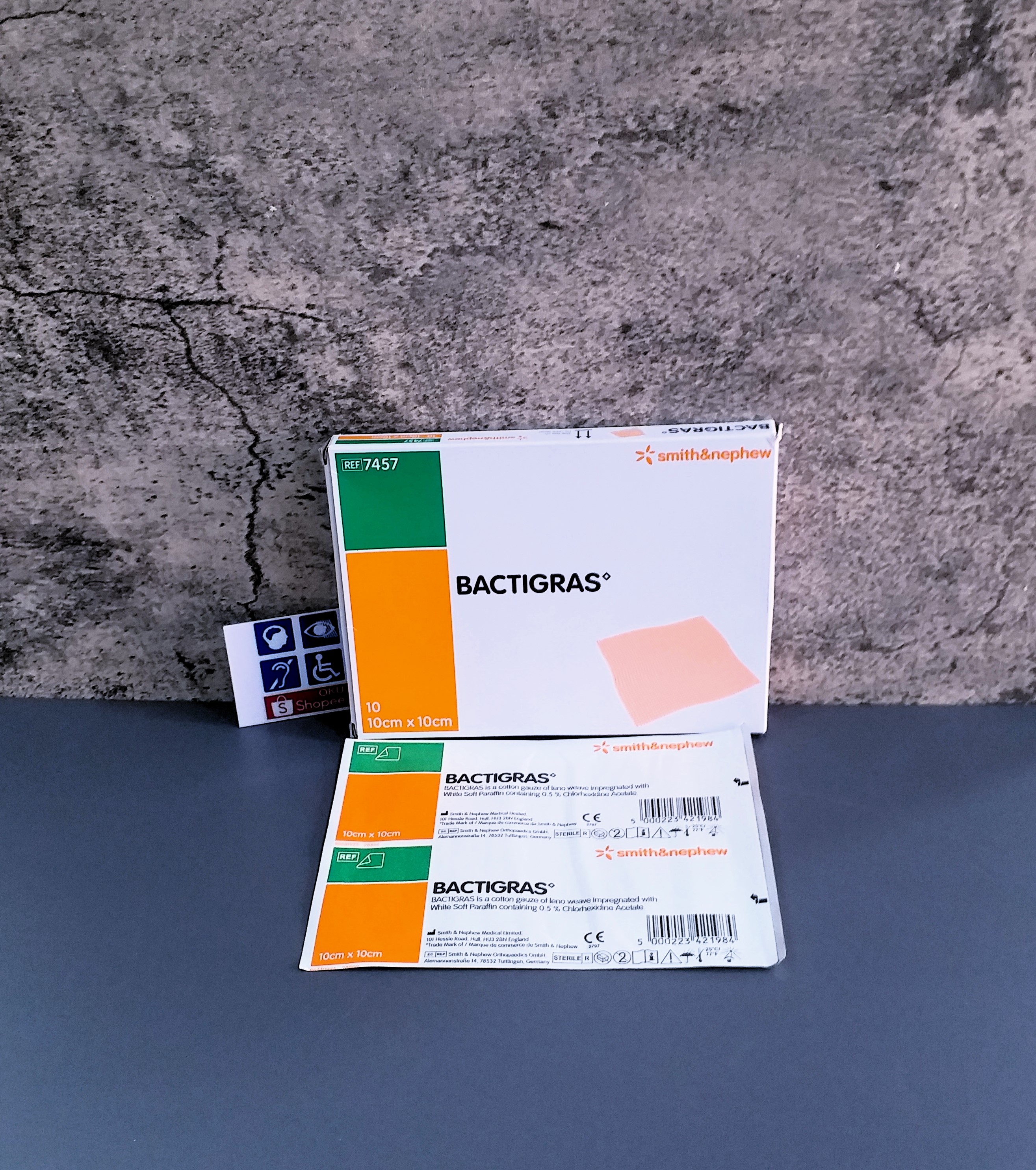 Bactigras Smith & Nephew Dressing (10cmx 10cm) SN S&N bactigrass ...