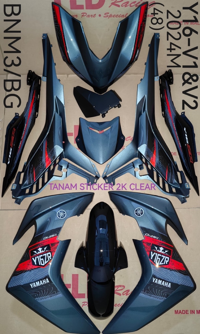 Coverset cover set tanam (HLD Racing) yamaha y16 y16zr v2 abs 2024 ...