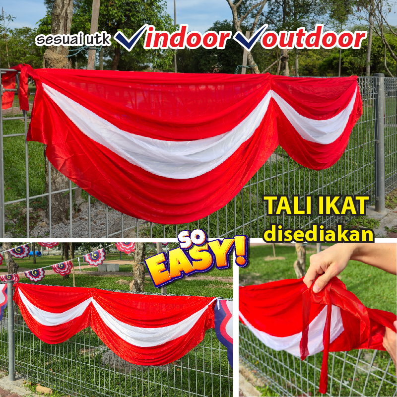 Merdeka Scallop Curtains, Stage Decorations, Window Decorations ...