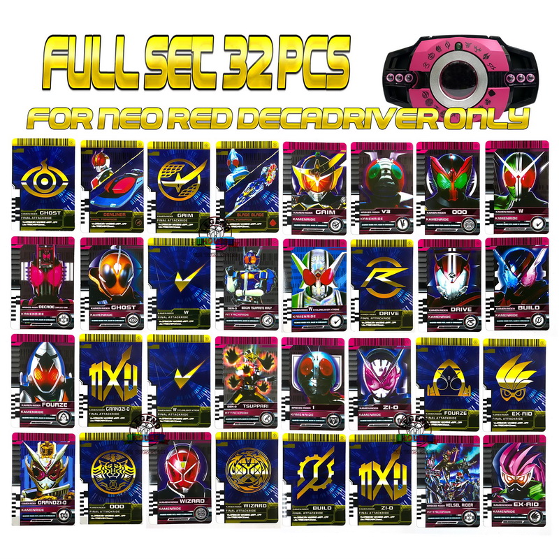 LM Brand Kamen Rider Decade Neo Henshin Cards 32 Pieces Masked Rider ...