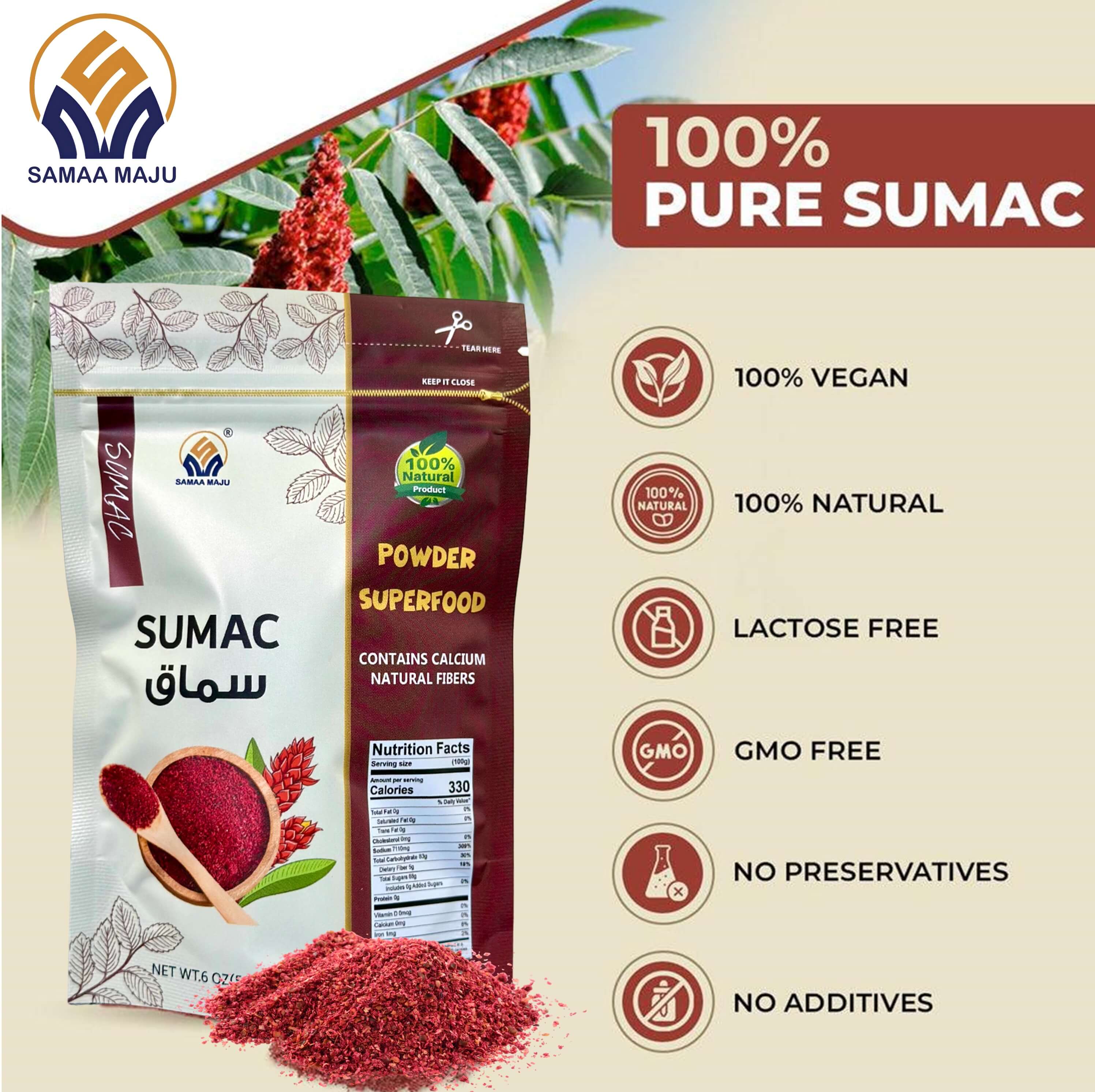 Pure Sumac Sumac Powder Sumac Tea Teh Sumac | Shopee Philippines