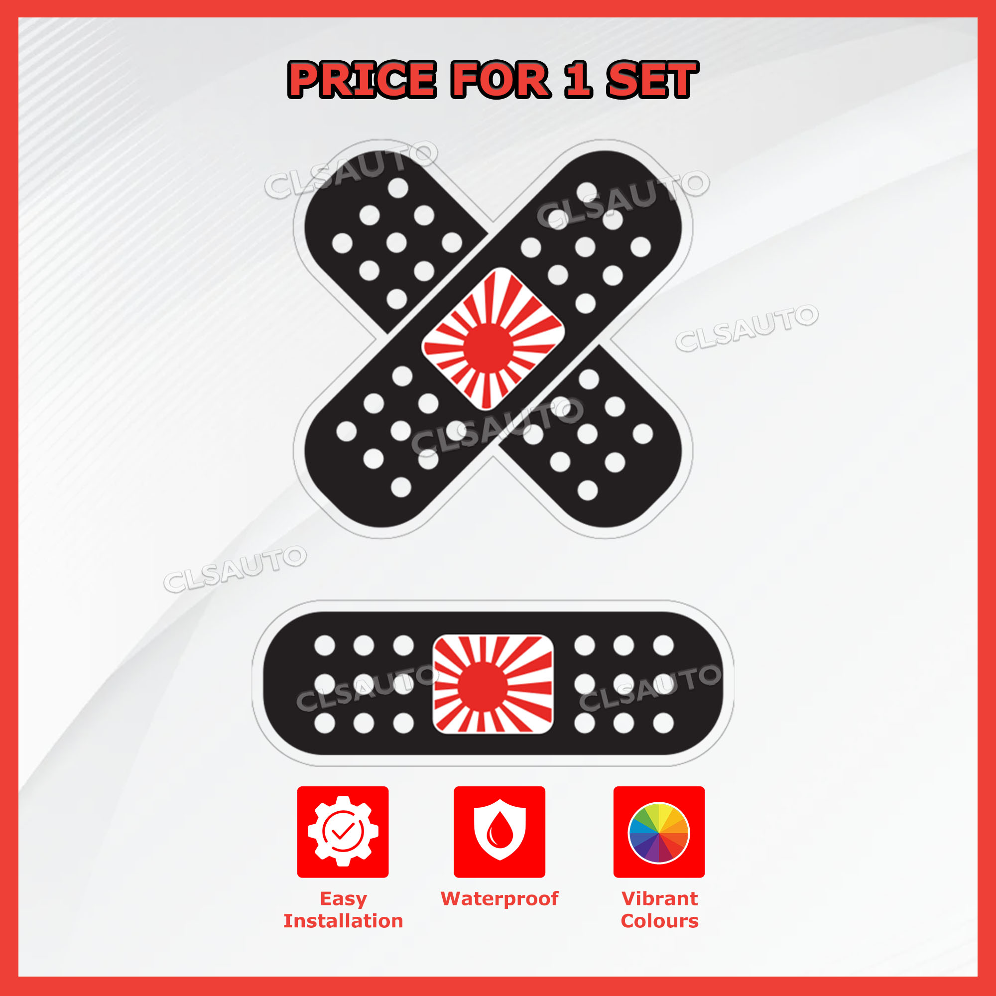 Plaster Sticker JDM for Cars for Japan Racing ,Honda ,Toyota, Nissan ...