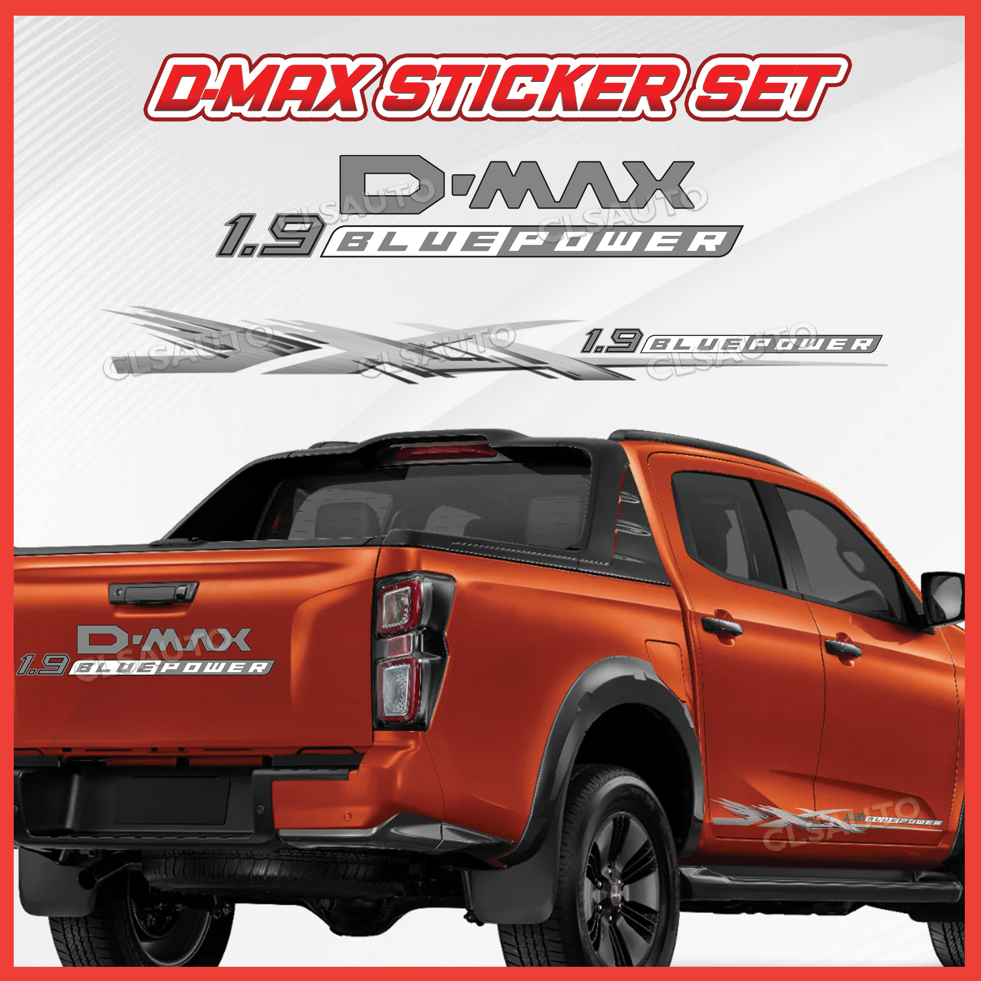 ISUZU DMAX Side Body Sticker Decal Pelekat – Bluepower, Diablo, Beast ...