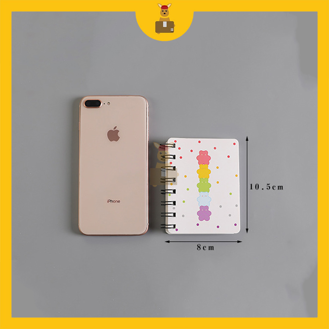 A7 Small Note Book Mini Ring Notepad Mini Cute Spiral Notebook Ins ...