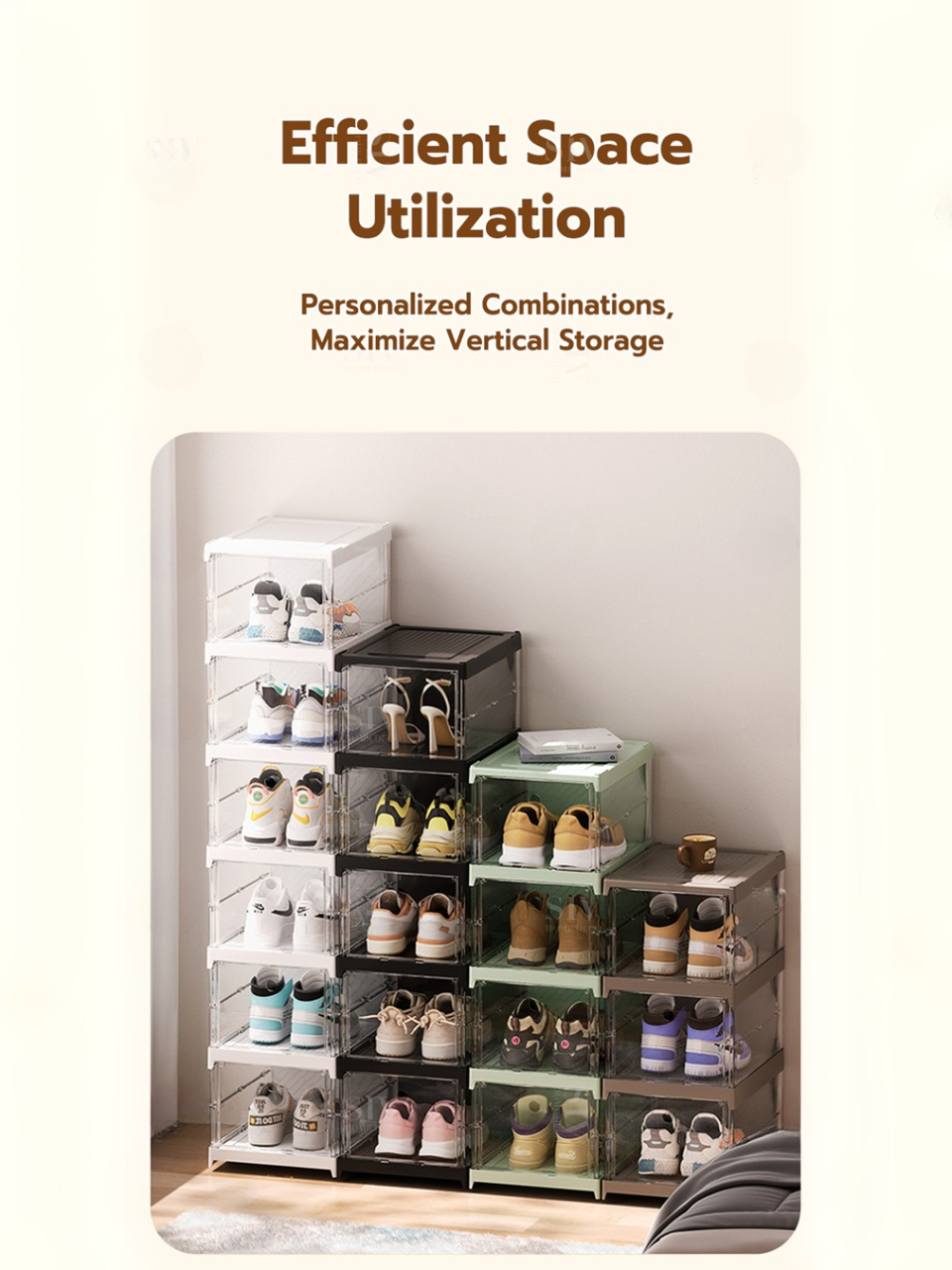 【Free of Installation】LYO Foldable Shoe Cabinet Folding Shoe Rack Box ...