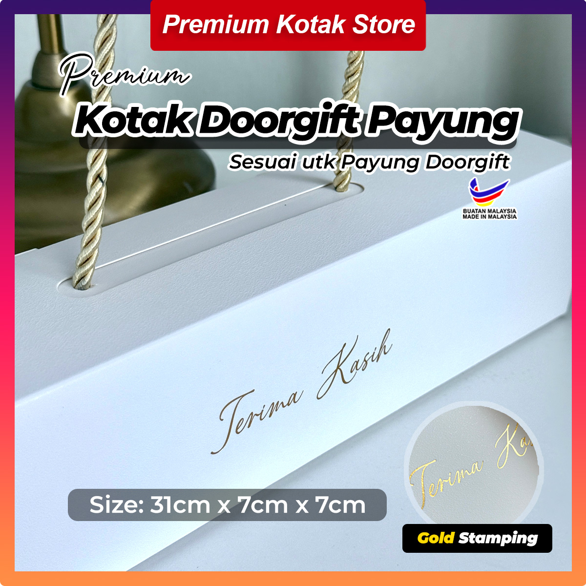 YJL 50pcs Umbrella Box Doorgift Wedding Suitable for Umbrella Long Box ...