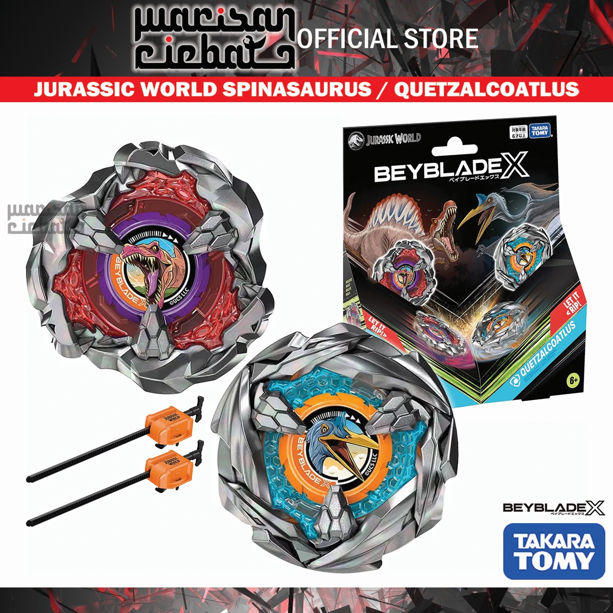 takara-tomy-beyblade-x-bx-00-double-starter-jurassic-world-spinasaurus