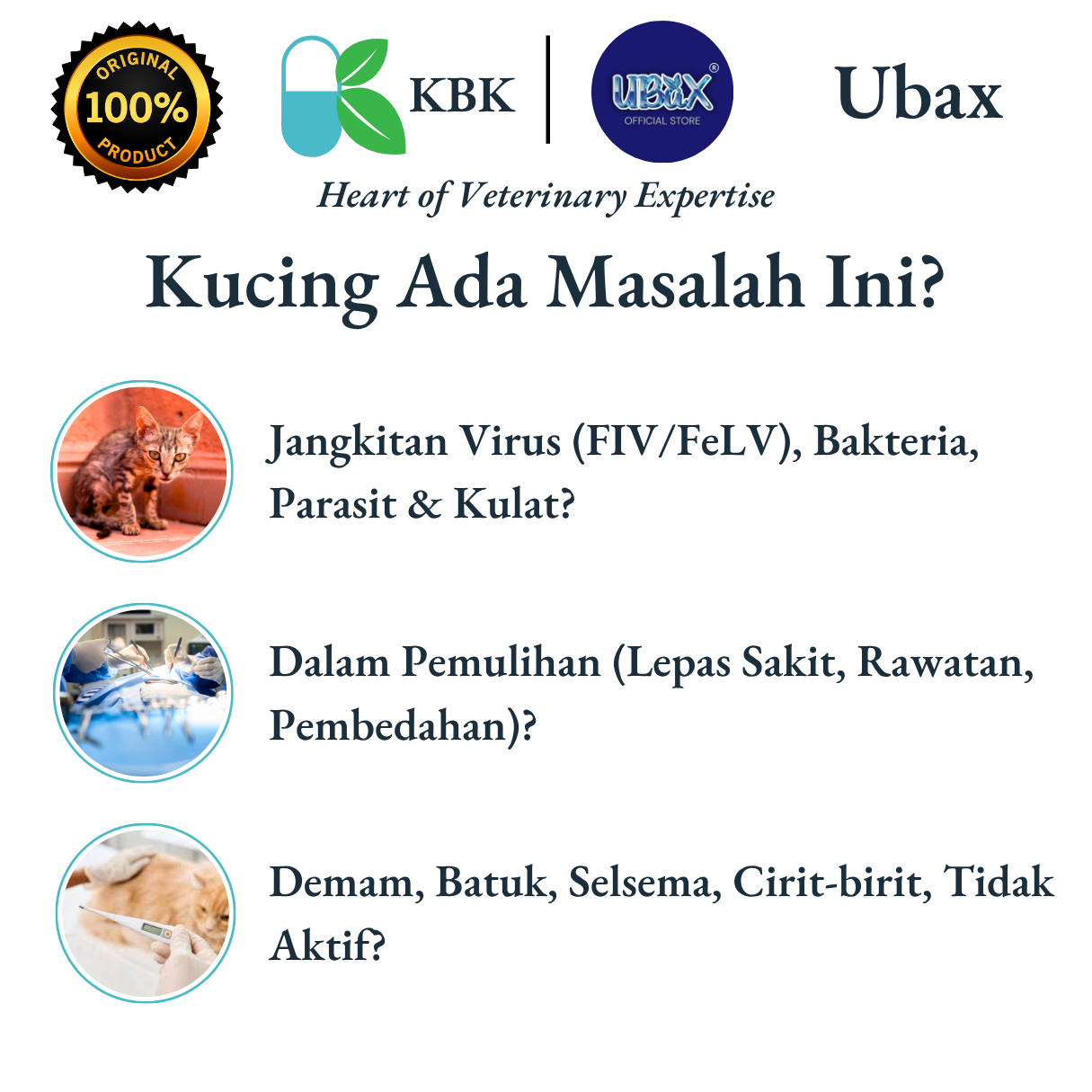 Ubax Cat Immunity Plus Booster Gemuk Kucing Cat Immune Booster ...