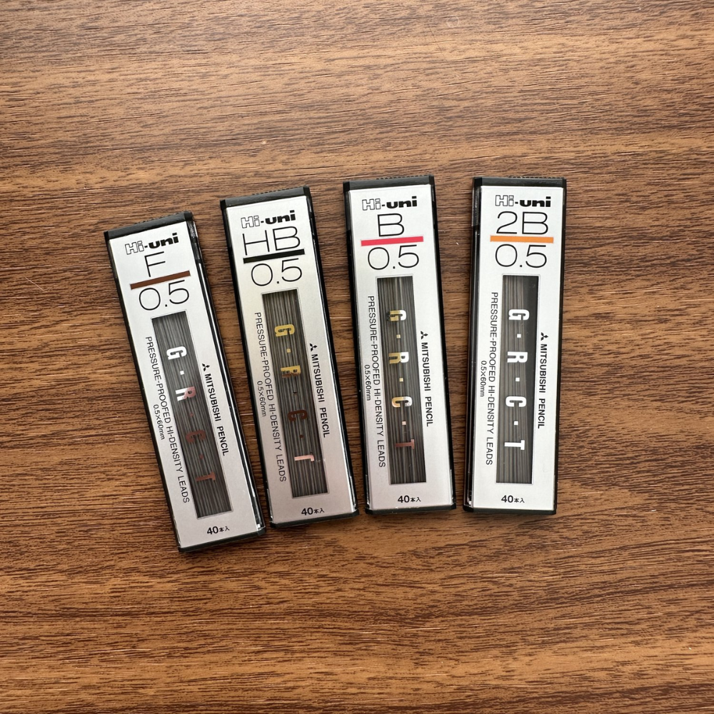 Uni Mitsubishi HiUni GRCT Mechanical Pencil Refill Leads 0.3/0.5 mm