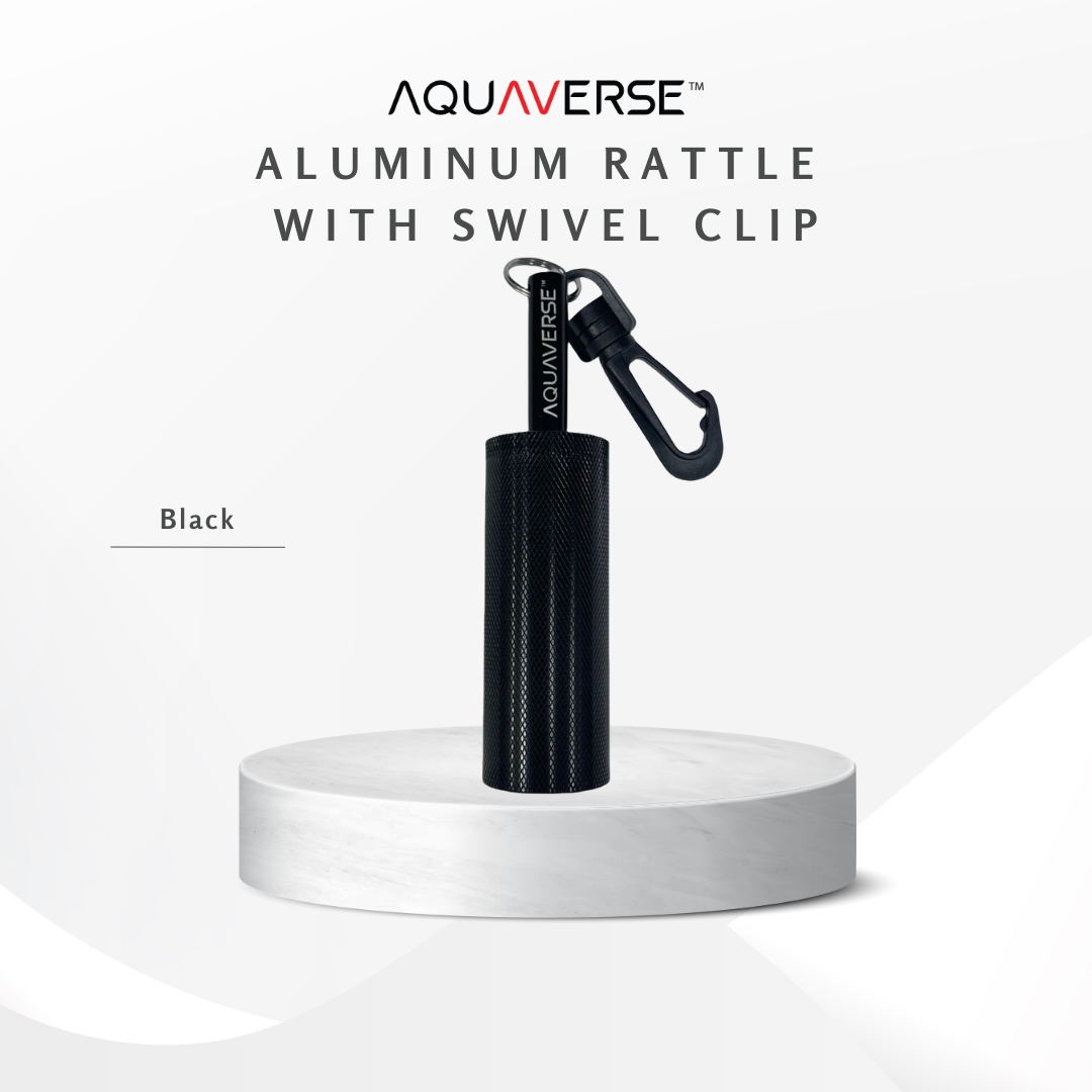 AQUAVERSE Aluminum Tank Rattle Shaker Bell with Swivel Clip for Scuba ...
