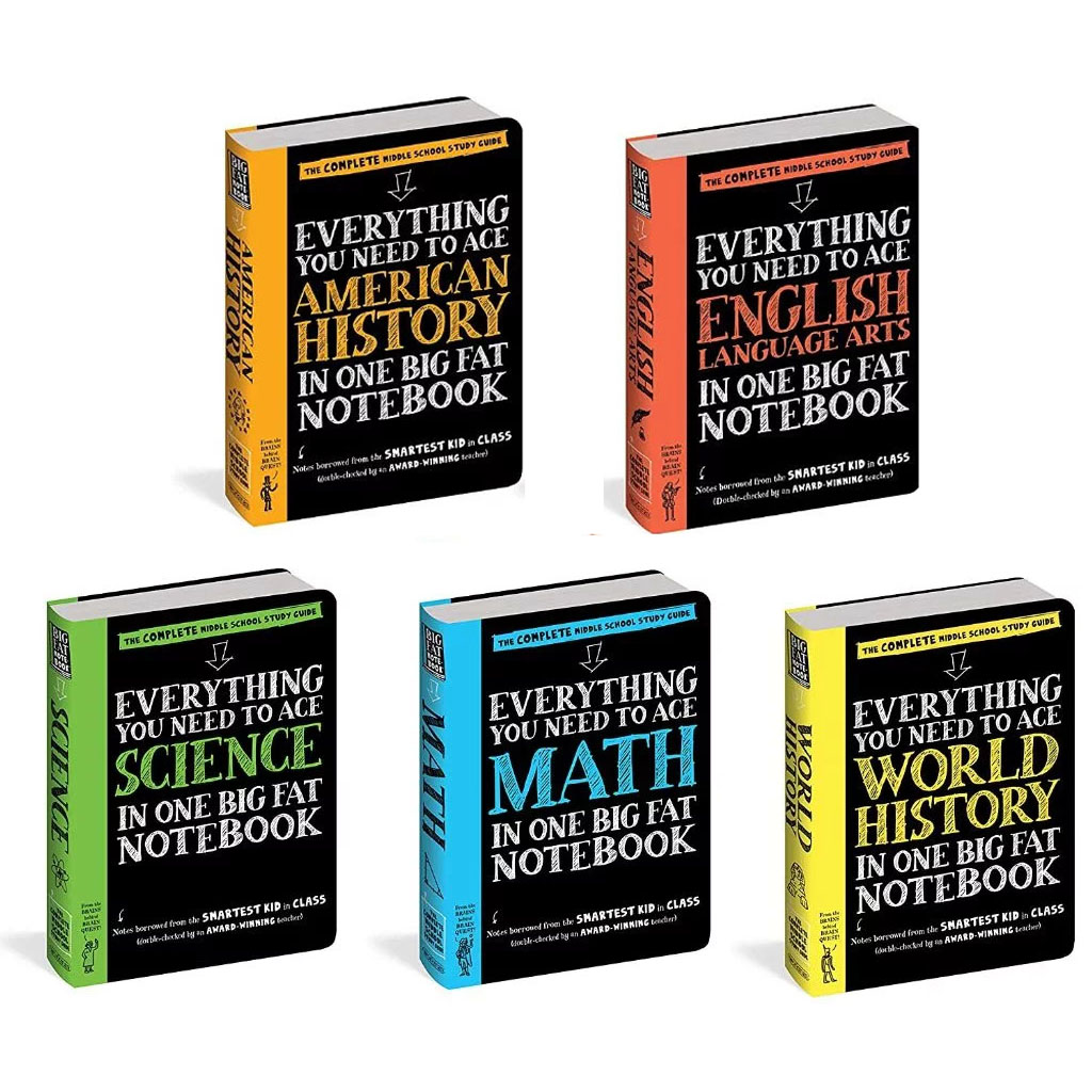 Big Fat Notebook 5-Book Set: Science, Math, History & English Complete ...
