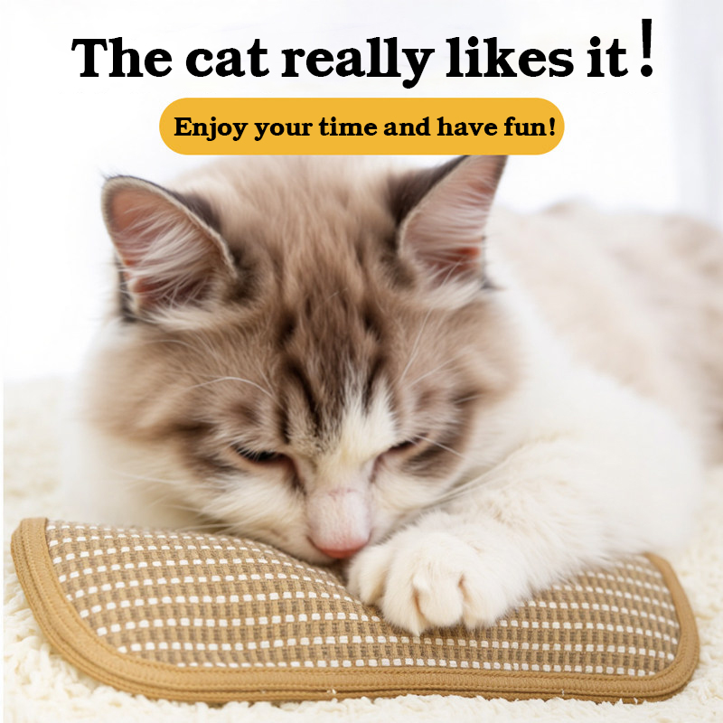 Catnip Cat Toys Natural Sisal Catnip Pillows Cat Scratching Toy Bite ...