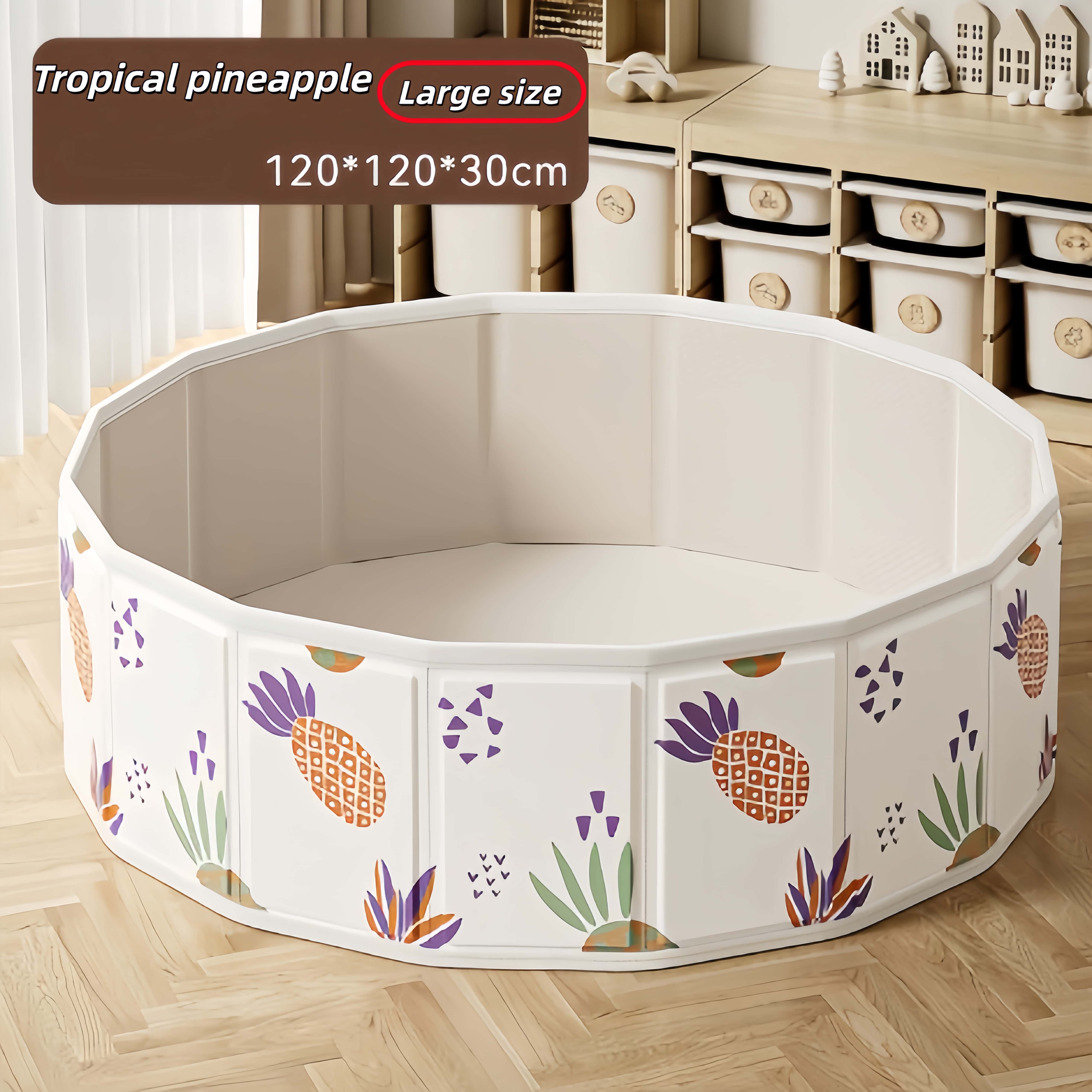 Kid Foldable Round Playing Pool Indoor Outdoor Ocean Ball Pit Pool ...