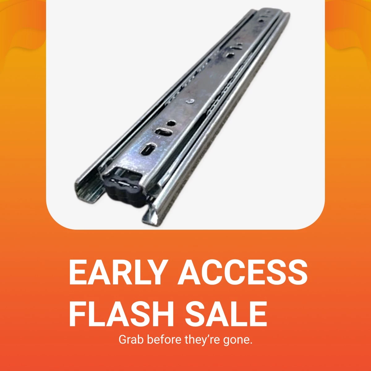Mild Steel Drawer Slide (Separable) Set 7116-MS 16 Inch | Shopee ...