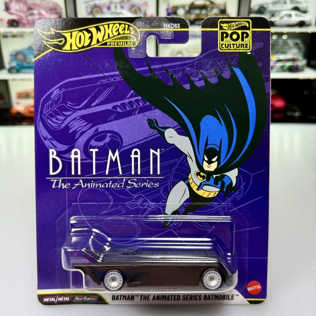 Hot Wheels Premium Batman The Animated Series BatMobile Cartoon Mattel ...