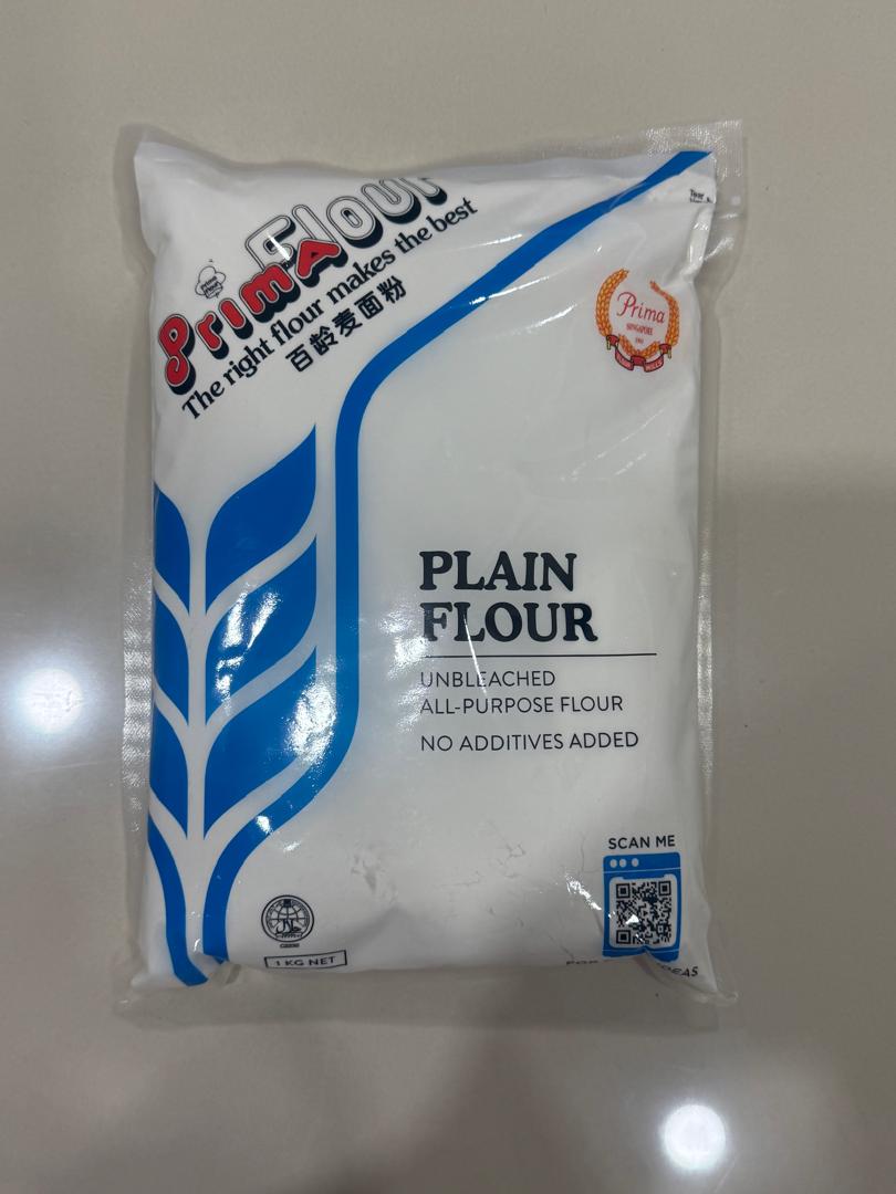 Prima Unbleached All-purpose Plain Flour - 1kg Tepung Gandum 普通面粉 ...