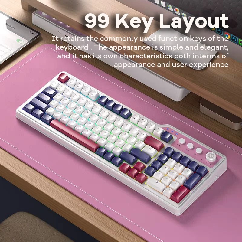 HP K360 Gaming Keyboard 99-Keys Wired RGB Backlit Dual Mode Switch ...