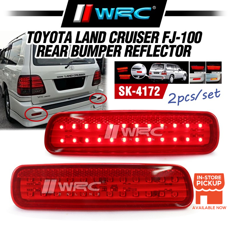 SK-4172 Toyota Land Cruiser FJ100 Rear Bumper Reflector with Led ( Red ...