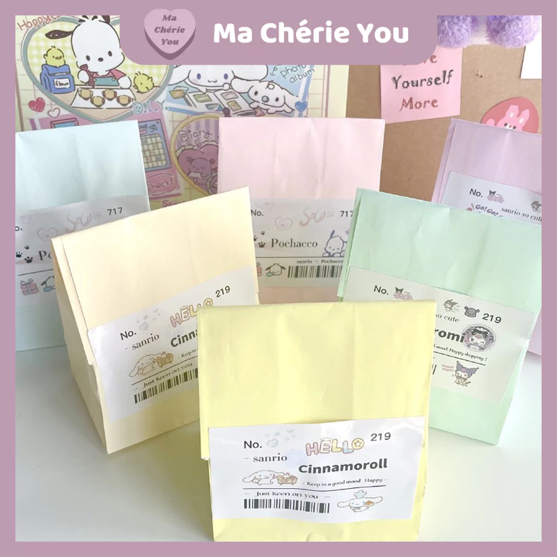 Pastel Colour Bag Storage Paper Bag Cute Bag Bakery Wedding