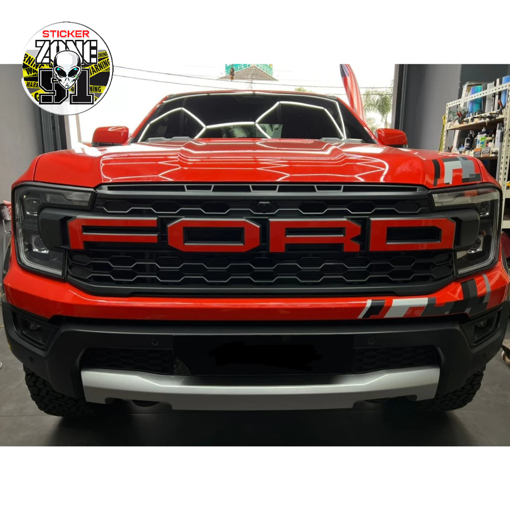 1 piece Ford Ranger Raptor Grill Wording Sticker For Ford Ranger Raptor ...