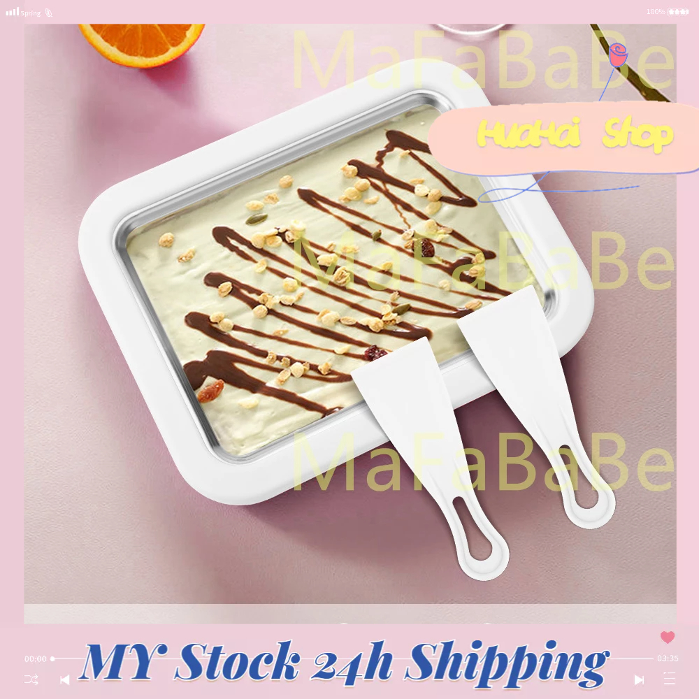 Mafababe Children Fried Ice Machine Fried Ice Tray Ice Cream DIY Maker