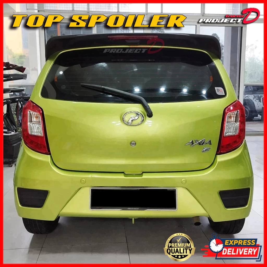 Perodua Axia **2014~2022** ( Agya TRD Concept ) Top Spoiler With Brake ...