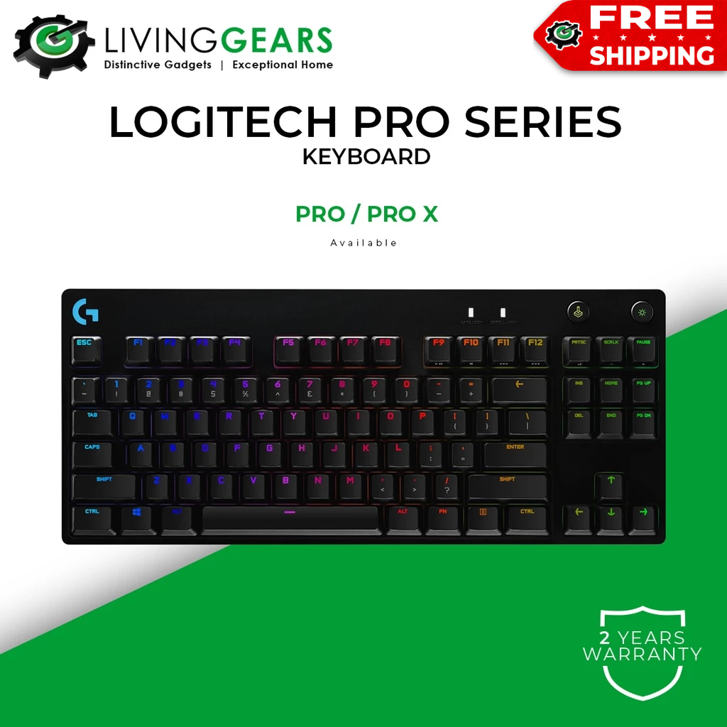 Logitech PRO/PRO-X Wired RGB Mechanical Gaming Keyboard | Shopee ...