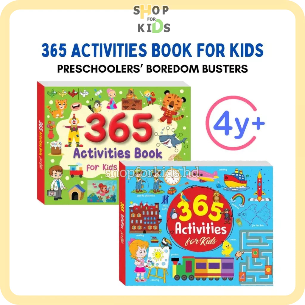 365 ACTIVITIES BOOK FOR KIDS Puzzle Dot to Dot Colouring Crossword ...