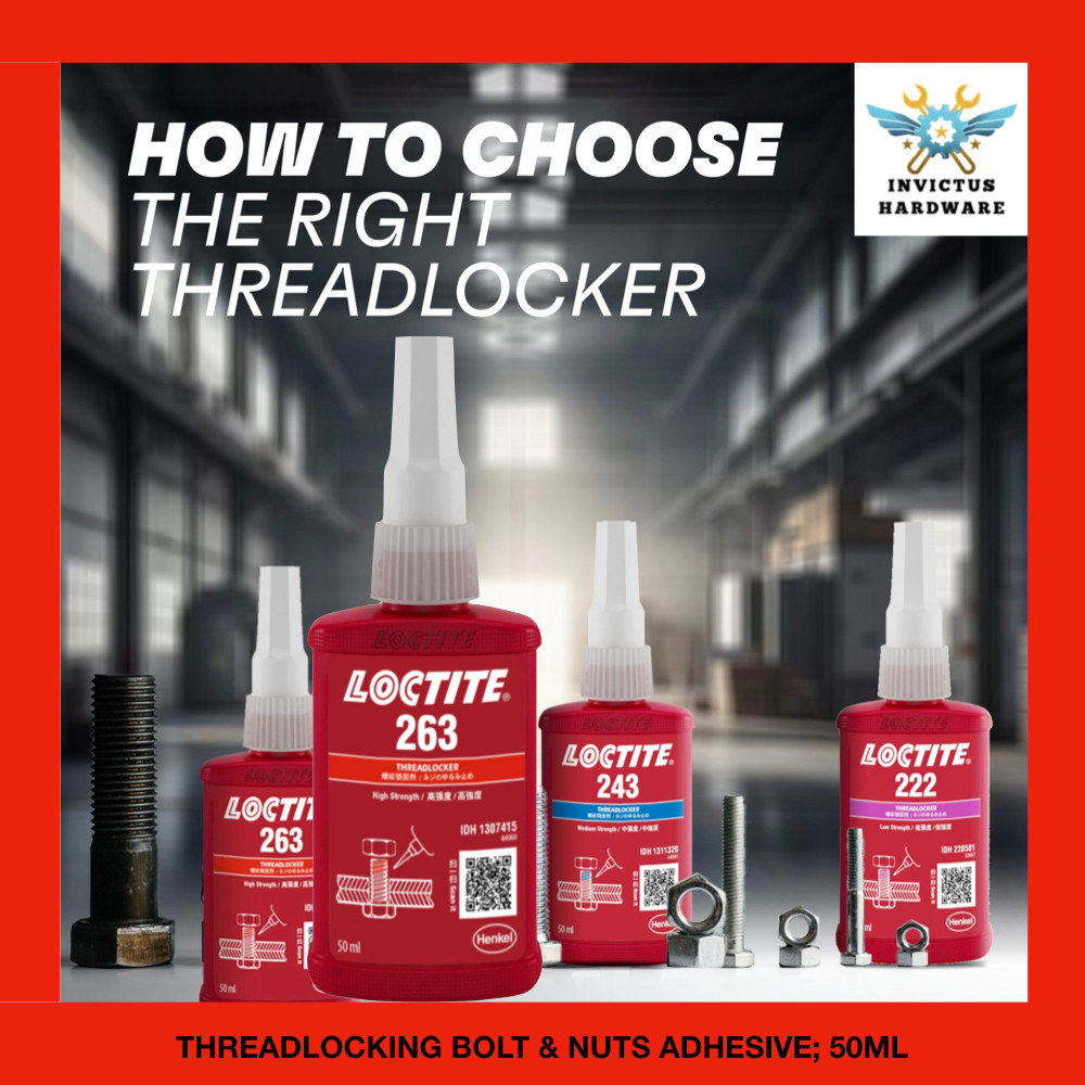 FULL SERIES 263 LOCTITE SCREW THREADLOCKER PROTECT BEARING SHAFT TYRE ...