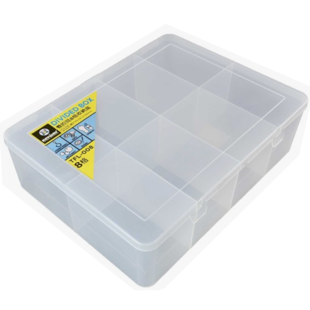 KEYWAY 8-COMPARTMENT BOX TFL008 (CLEAR DIY TOOL BOX) | Shopee Philippines