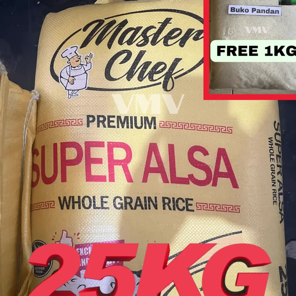 Master Chef Super Alsa Whole Grain Rice 25kg | Shopee Philippines