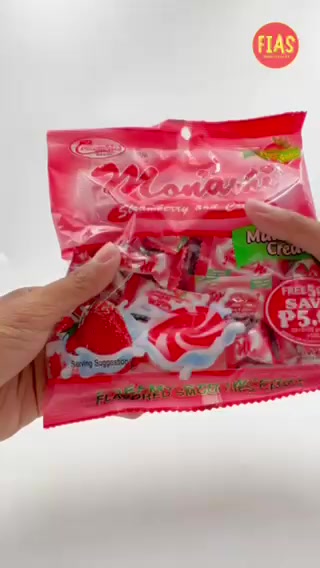 55 pcs Monami Strawberry and Cream Candy | Shopee Philippines