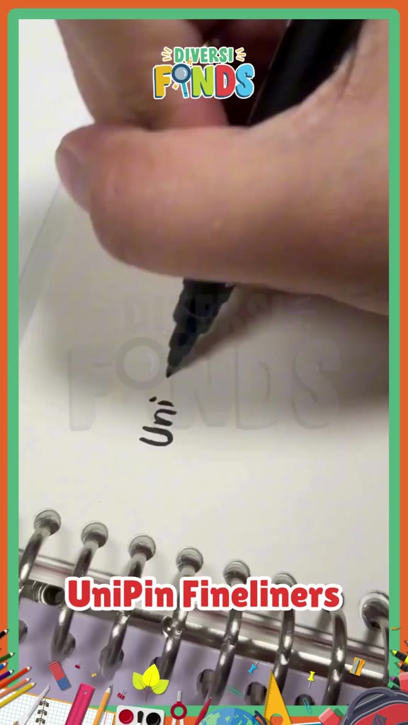 Unipin Uni pin Fine Line Drawing Pen BLACK- Water and Fade Proof ...