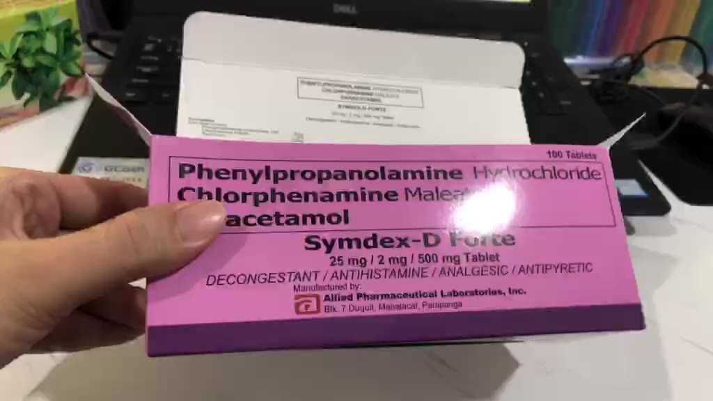 SYMDEX-D FORTE FDA APPROVED 100% AUTHENTIC [100 TABLETS] | Shopee ...