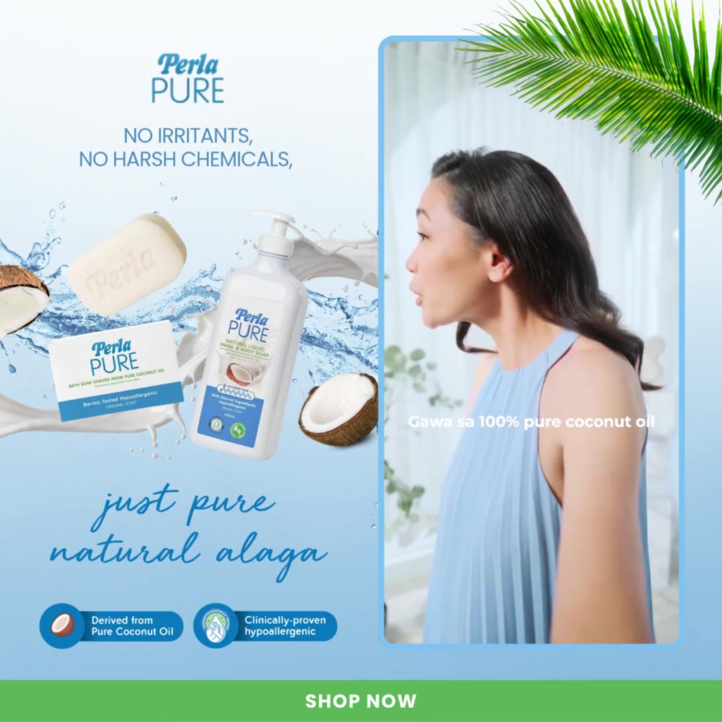 Perla Pure Liquid Hand & Body Soap 480ml | Gentle & Moisturizing ...