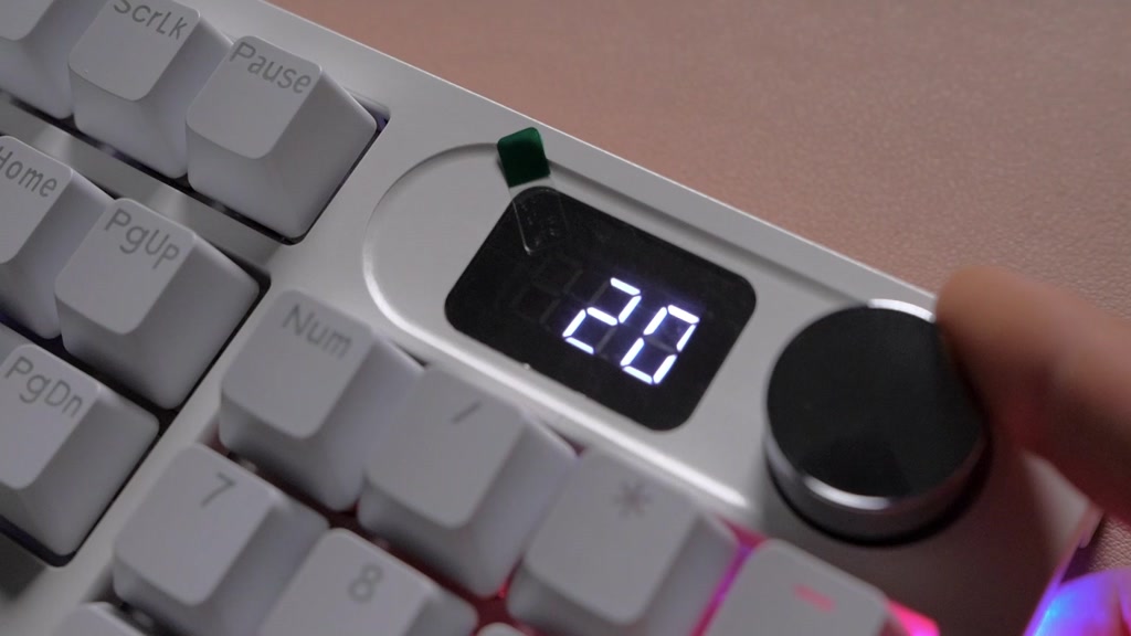 LANGTU LT104 Logo Screen 5Pin HotSwappable Knob volume control White ...