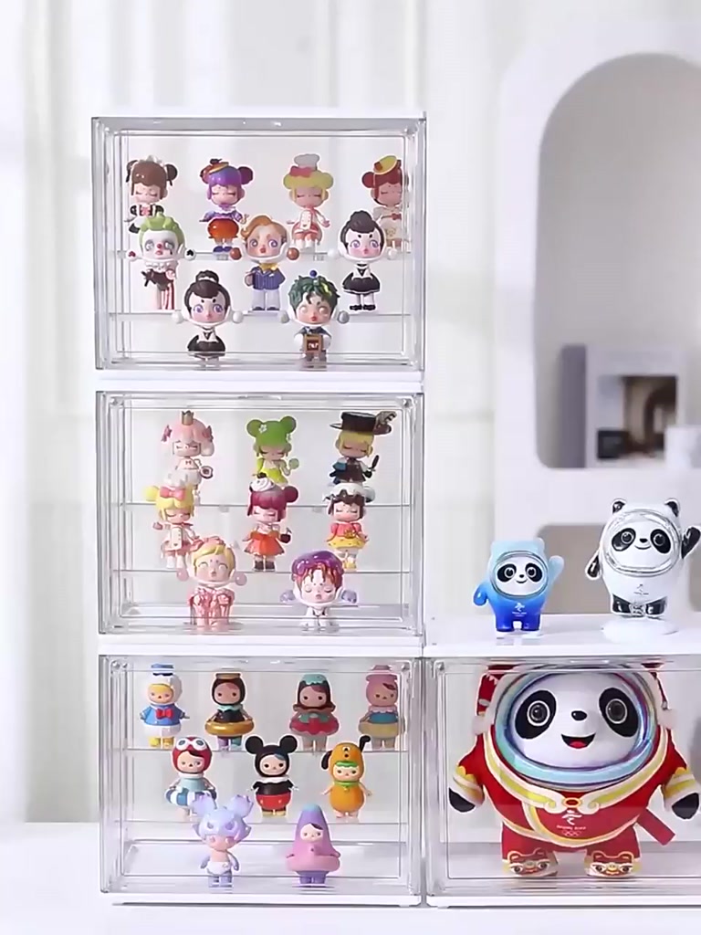 Acrylic Display Case Boxes Popmart Toy Storage Organizer Stackable ...