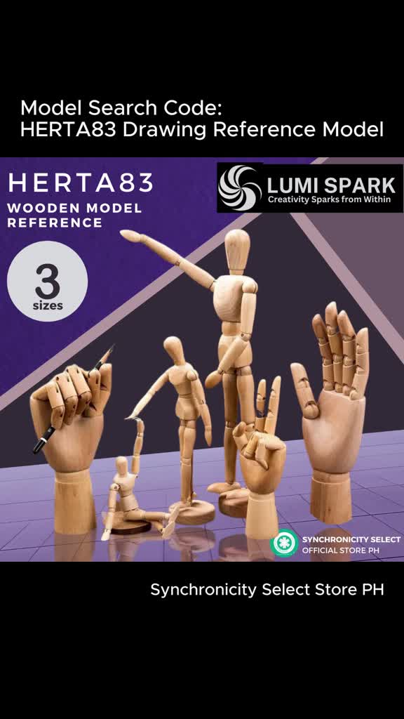 HERTA83 Drawing Reference Model | Wooden Artist Mannequin Model ...