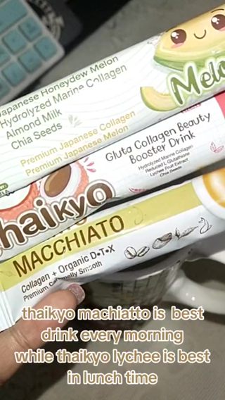 Aishi Japan Thaikyo Gluta Collagen Drink Melony | Macchiato | Lychee ...