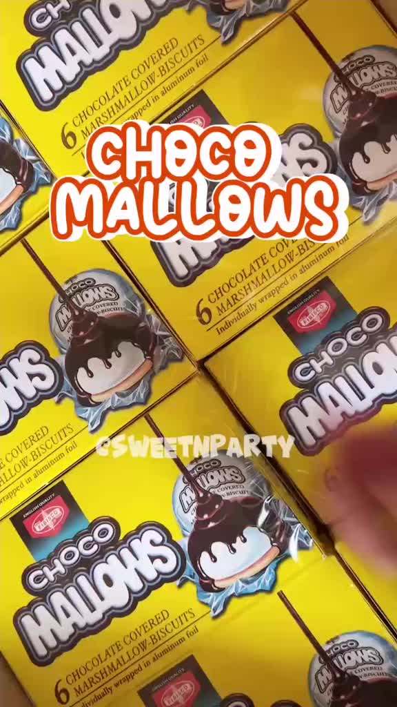 CHOCO MALLOWS (6pcs/100G) SNACKS MARSHMALLOW | Shopee Philippines