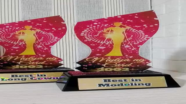 Customized Acrylic Pageant trophy/plaque for all events | Shopee ...