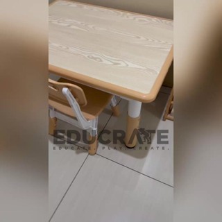 educratePH 120x60cm and 2 chair Kids table and Chair Adjustable Height