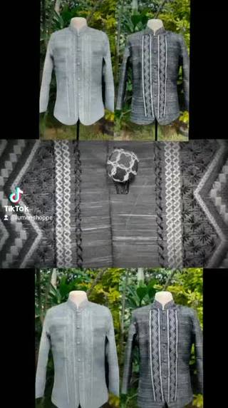 HABLON Modern Coat Barong Tagalog for Men Piña Jusilin Fabric makapal ...
